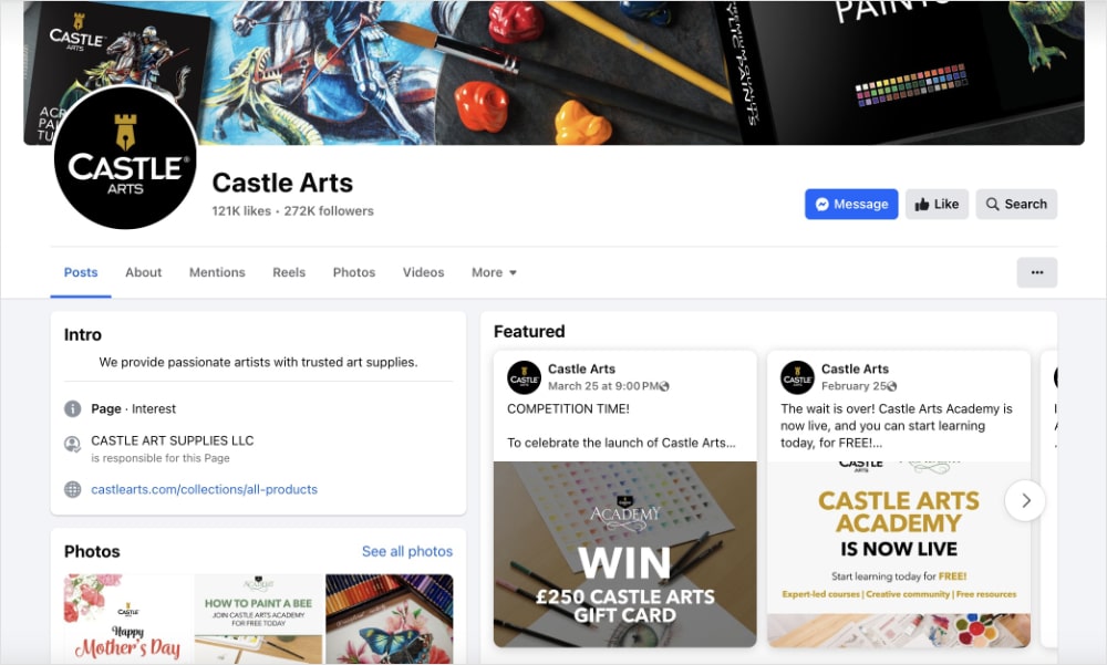 Castle Arts Facebook page.
