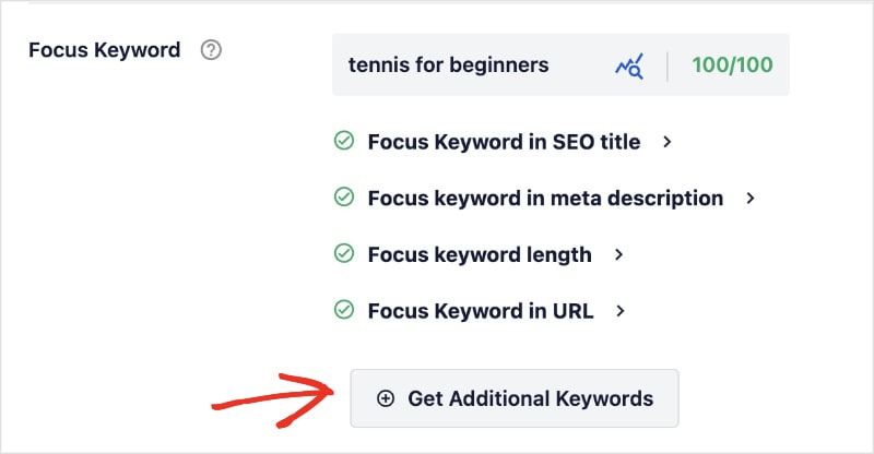 Get additional keywords from Semrush in WordPress.