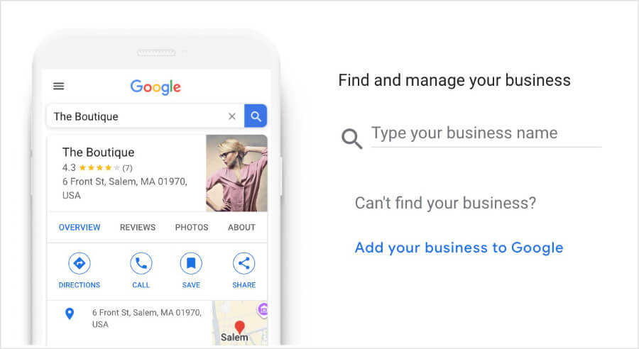 Google Business Profile setup.