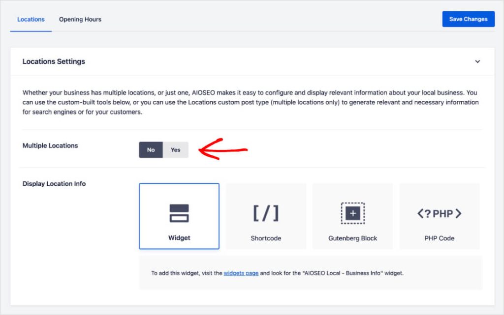 Toggle multiple locations on.