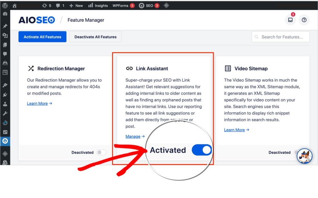 activate aioseo link assistant activate aioseo link assistant