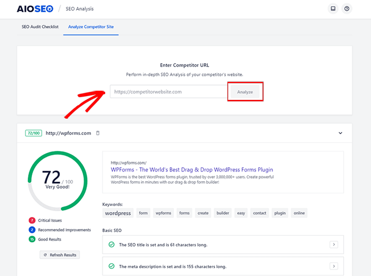 SEO Competitor Analysis - Analyze Competitor Site SEO Competitor Analysis - Analyze Competitor Site