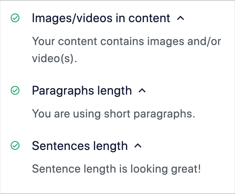 aioseo readability recommendations