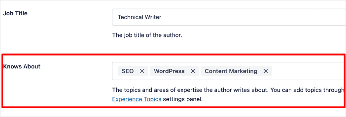 Showcase your areas of expertise.