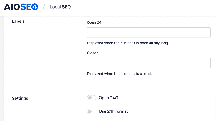 Add opening hours to your WordPress site.