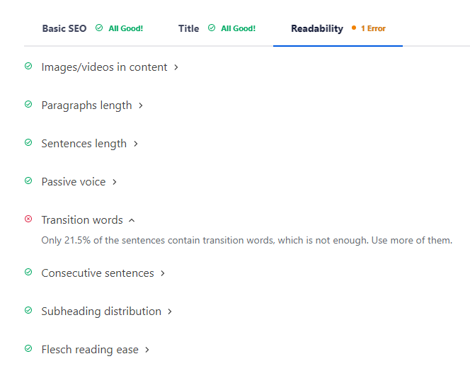 Another SEO checklist item to remember is to optimize for readability. Another SEO checklist item to remember is to optimize for readability.