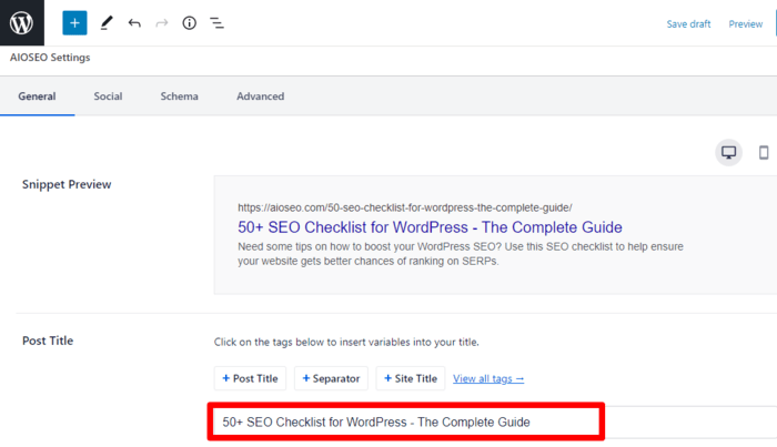 Don't forget to optimize your SEO title as you run through your SEO checklist. Don't forget to optimize your SEO title as you run through your SEO checklist.