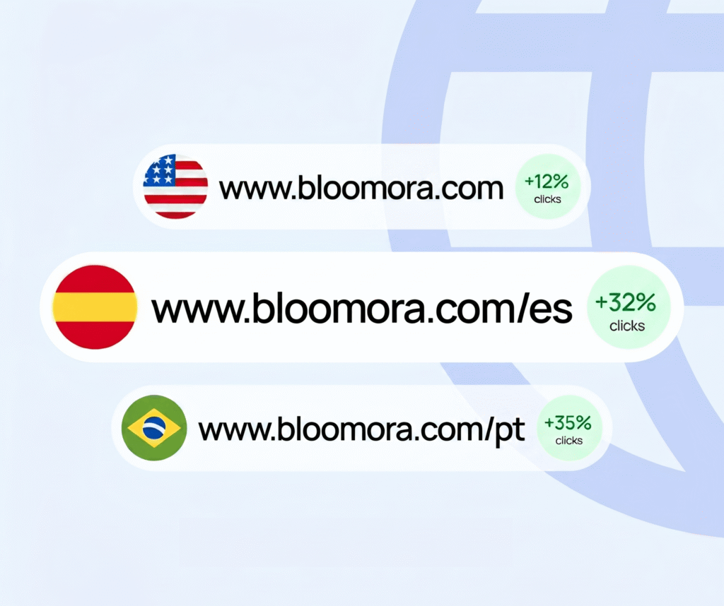 Universally shows performance reports about your international subdomains and translated content.