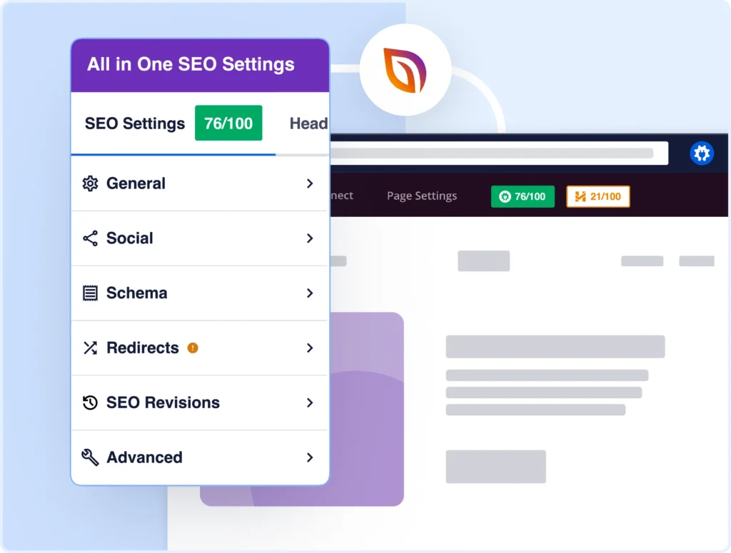 Obtén recomendaciones SEO directamente en el SeedProd Page Builder.