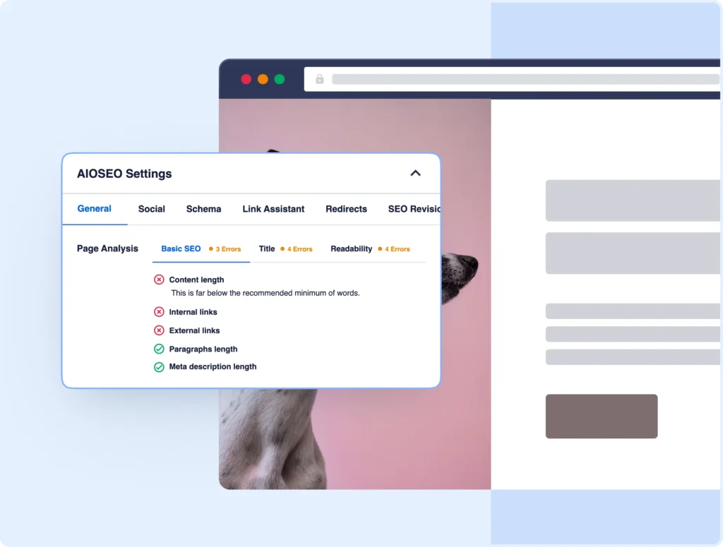 Get clear indicators of where and when to improve your SEO.