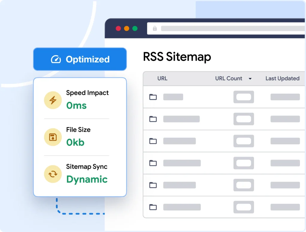 Our video sitemap generator runs quietly in the background and doesn't affect site speed.