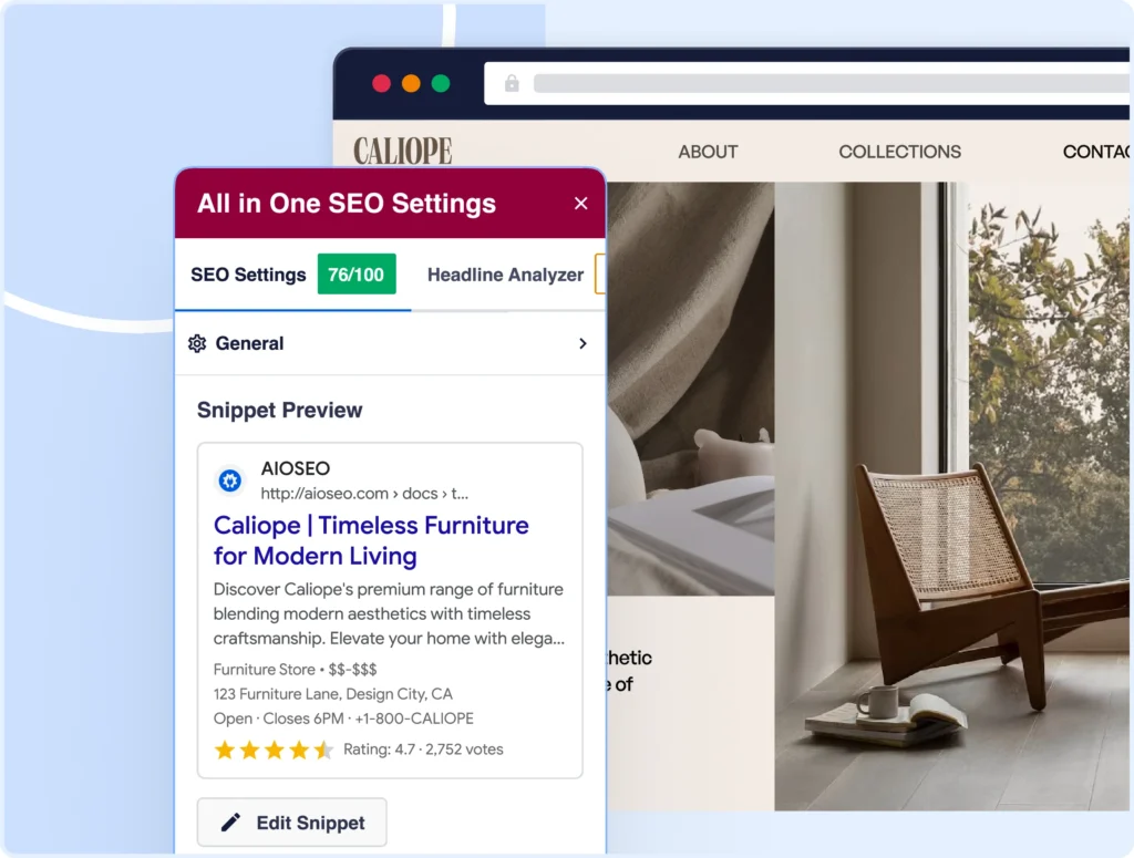 Ve tus fragmentos de Google al optimizar en el Elementor Builder.